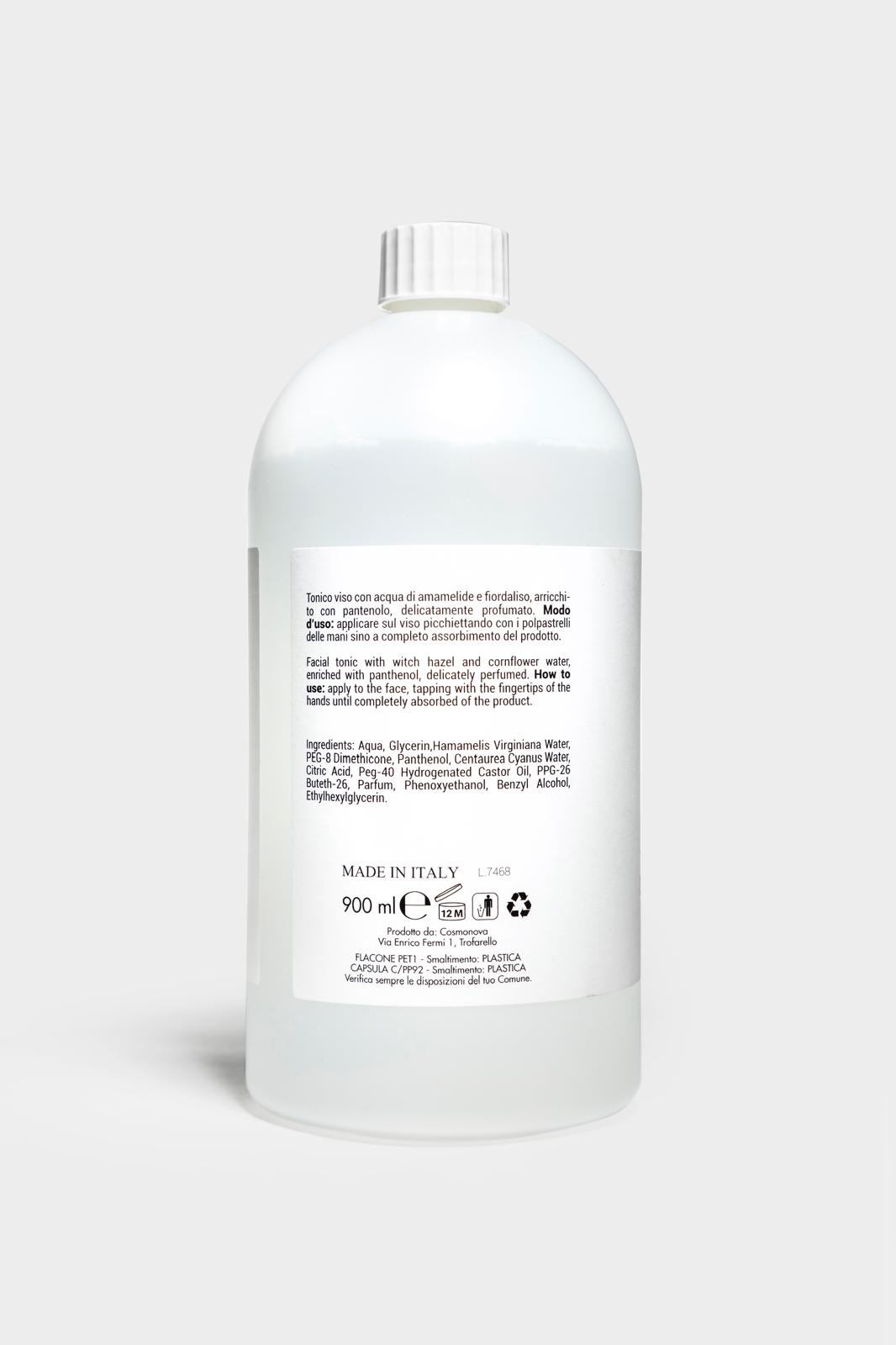 TONICO VISO all'Amamelide e Fiordaliso - RICARICA - 900 ml