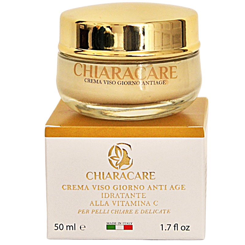 Crema Viso Giorno all’Omega Blu e Vitamina C – Specifica per Pelli Chiare, Delicate o Sensibili – Made in Italy 50 ml